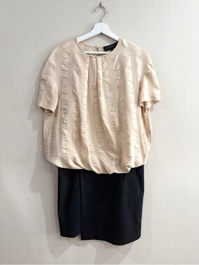 Alexander Wang Dress Women 6 Silk Wool Colorblock Minimalist Chic Office Party